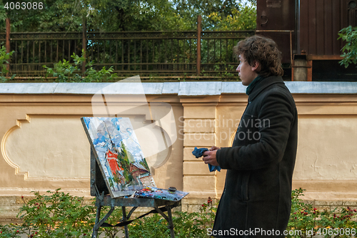 Image of The student artist.