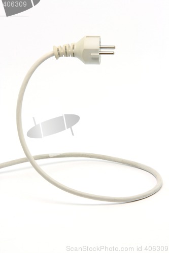 Image of white power cable