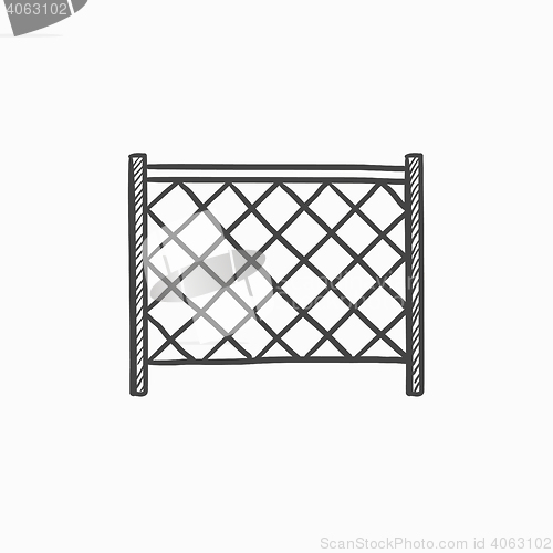 Image of Sports nets sketch icon.