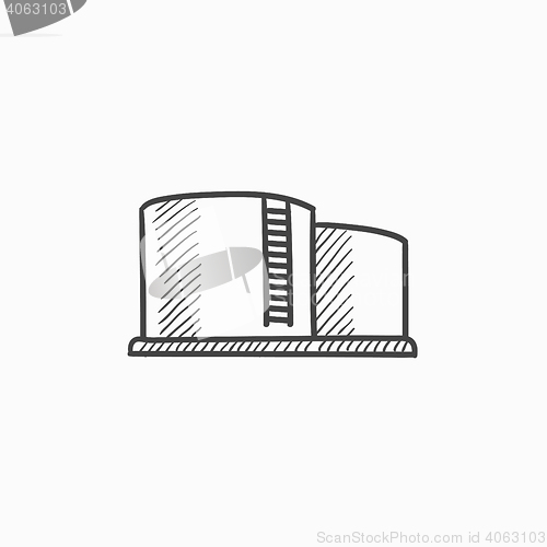 Image of Factory sketch icon.