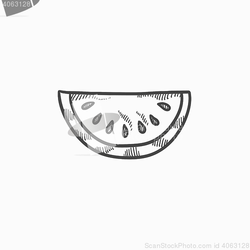 Image of Melon sketch icon.