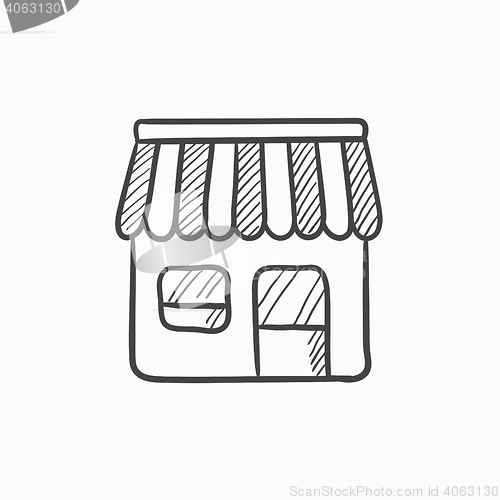 Image of Shop sketch icon.