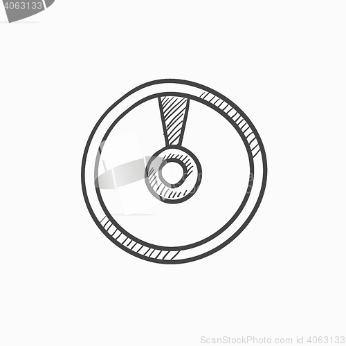 Image of Disc sketch icon.
