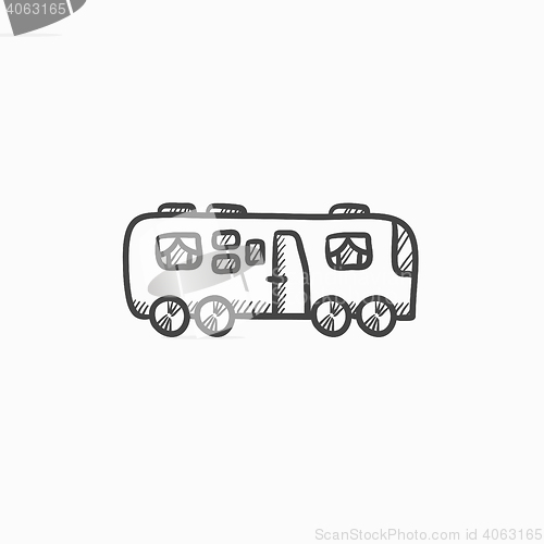 Image of Motorhome sketch icon.