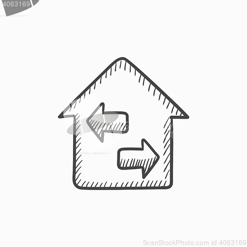 Image of Property resale sketch icon.