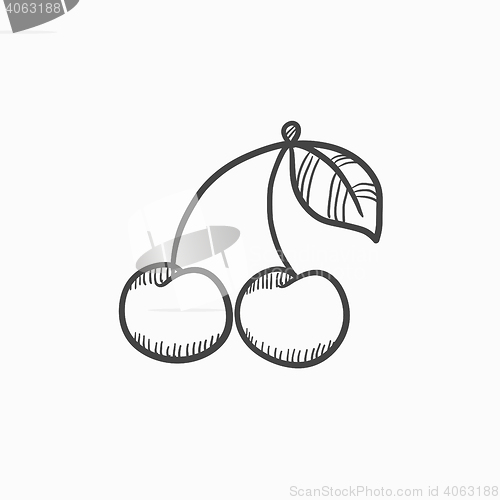 Image of Cherry sketch icon.