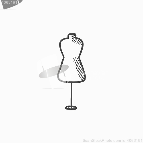 Image of Mannequin sketch icon.