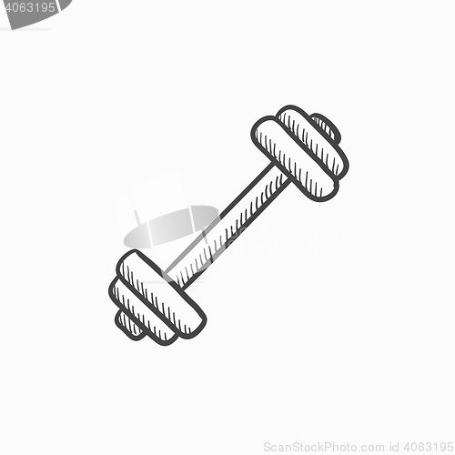 Image of Dumbbell sketch icon.