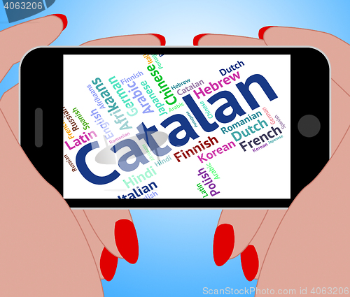 Image of Catalan Language Represents Word Translator And International