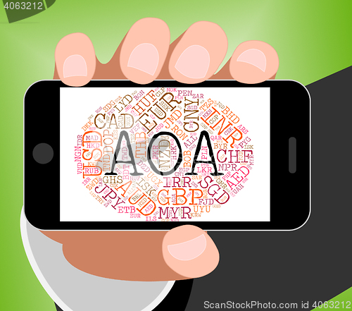 Image of Aoa Currency Represents Worldwide Trading And Coinage