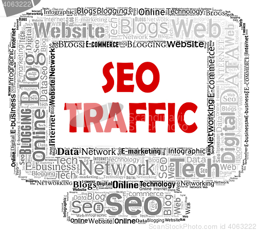 Image of Seo Traffic Indicates Search Engine And Computers