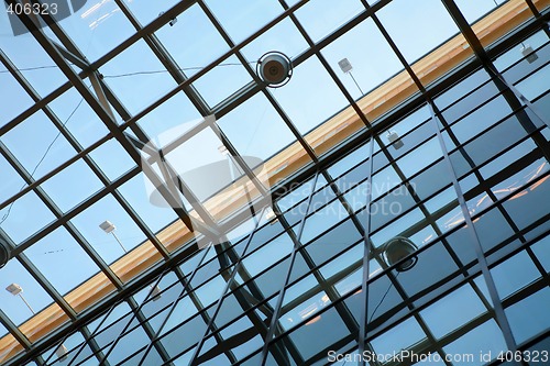 Image of abstraction, transparent ceiling