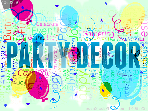 Image of Party Decor Represents Celebrate Celebrating And Celebration