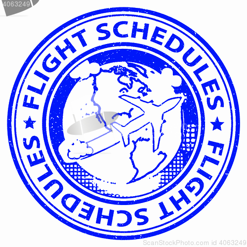 Image of Flight Schedules Means Flying Departures And Planning