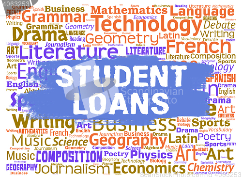 Image of Student Loans Represents Learning Borrowing And Funding