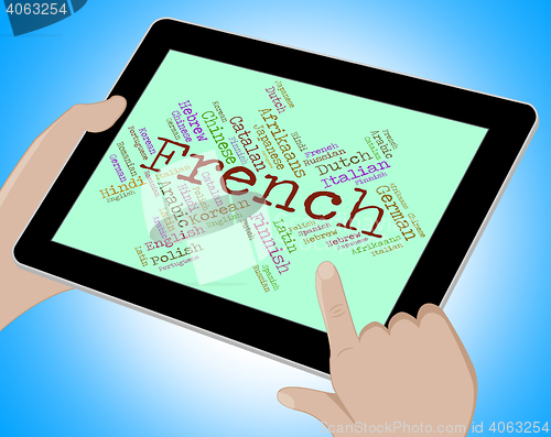Image of French Language Represents Translator Lingo And Communication