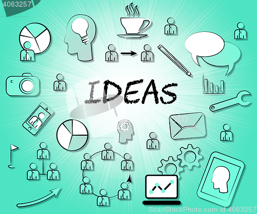 Image of Ideas Icons Means Choices Choose And Think