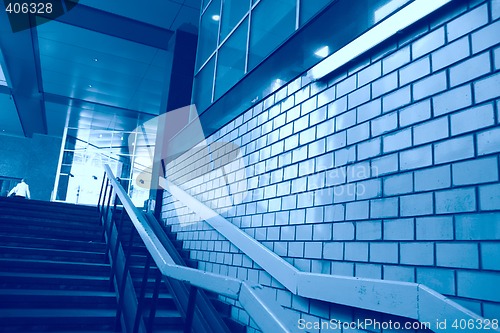 Image of abstraction, stairway upwards