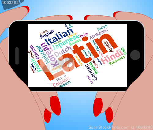 Image of Latin Language Represents Wordcloud Vocabulary And Lingo