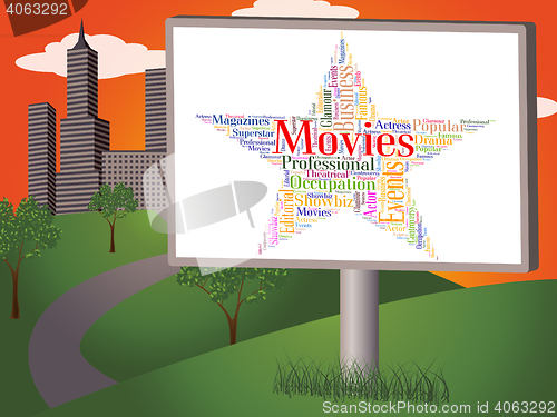 Image of Movies Star Represents Motion Picture And Entertainment