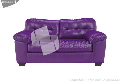 Image of Violet sofa on white background