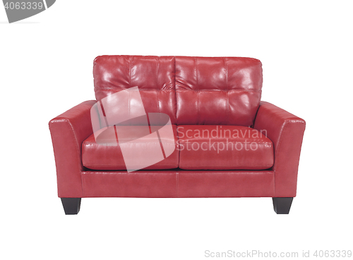 Image of Leather sofa isolated on white