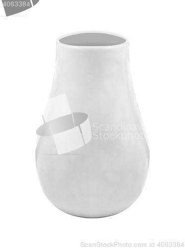 Image of White vase isolated