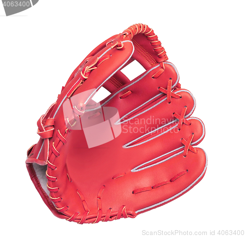 Image of leather baseball glove