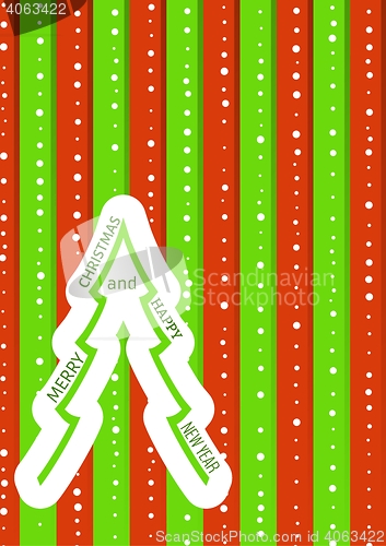 Image of christmas background with green and red stripes