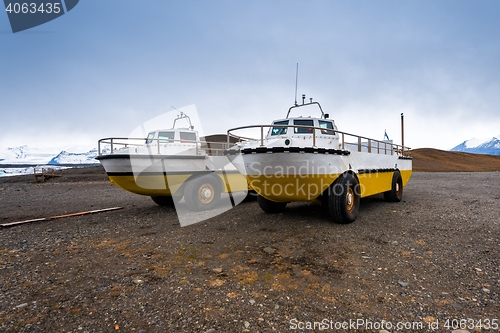 Image of Amphibian vehicle closeup