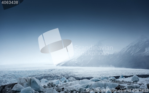 Image of Icebergs at glacier lagoon 