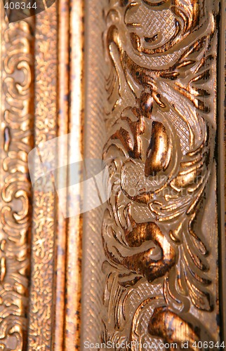 Image of fragment of golden frame