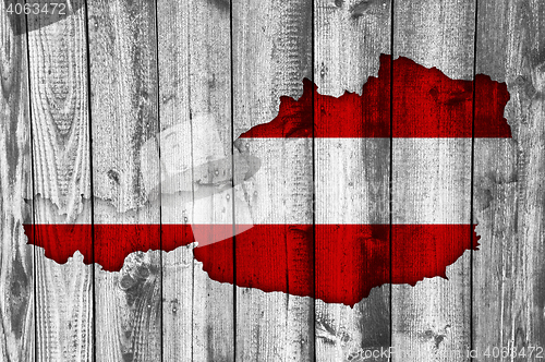 Image of Flag and land on background,