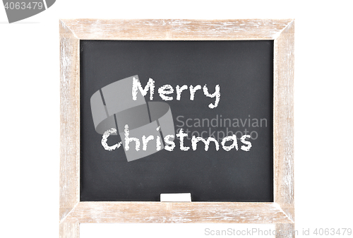 Image of Christmas greetings on blackboard