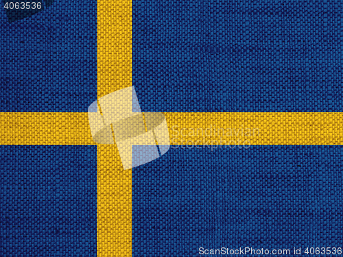 Image of Flag on old linen