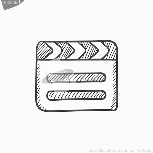 Image of Clapboard sketch icon.