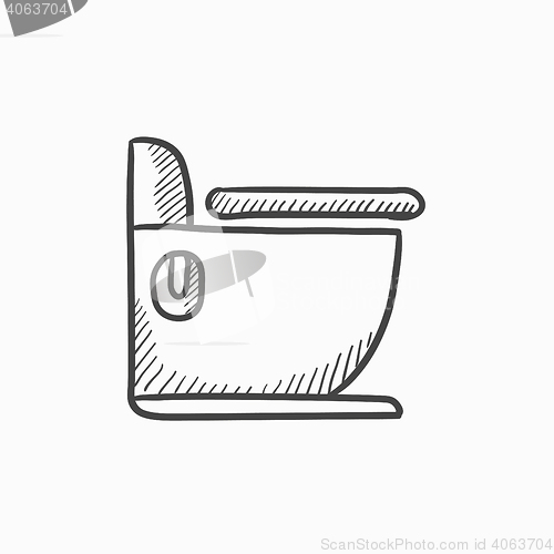 Image of Toilet sketch icon.