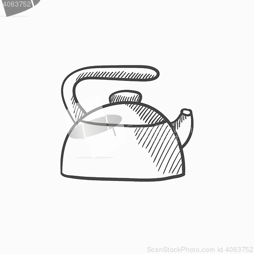 Image of Kettle sketch icon.