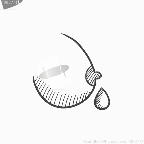 Image of Breastfeeding sketch icon.