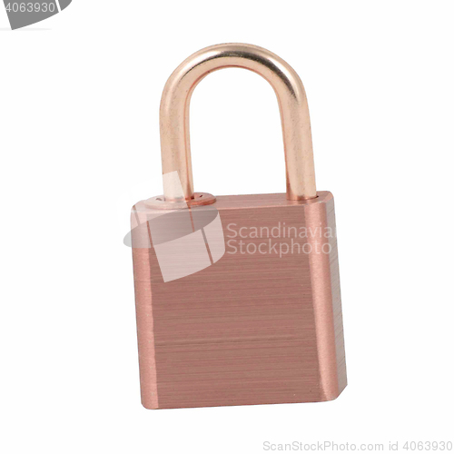 Image of Padlock isolated on white