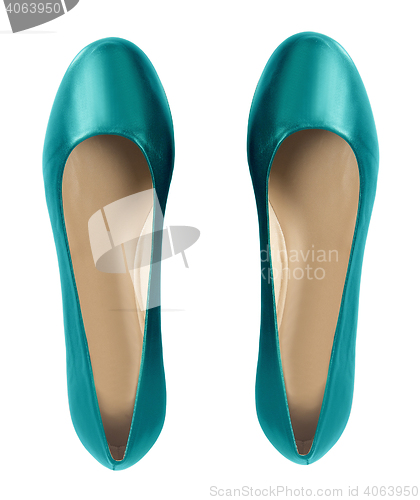 Image of woman ballerinas shoes