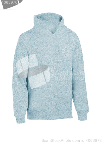 Image of Gray hoodie isolated 