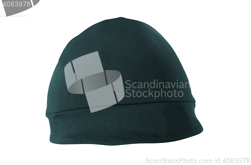 Image of Wool knitted winter hat isolated