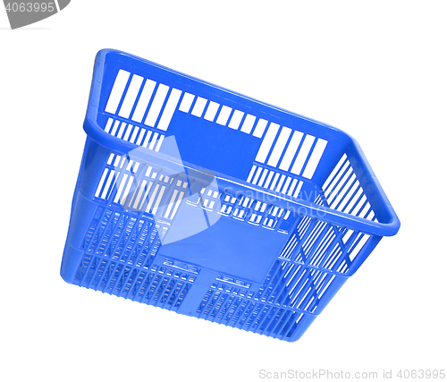 Image of blue shopping basket