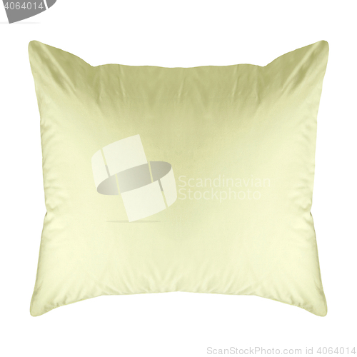 Image of Blue cushion isolated on white