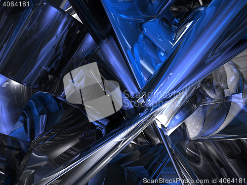 Image of futuristic metal background - 3d illustration