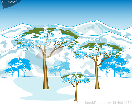 Image of Winter in mountain