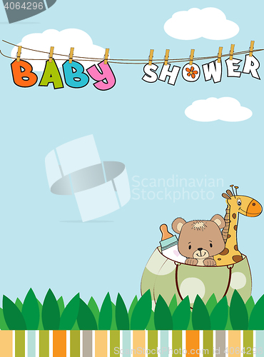 Image of Beautiful baby shower card
