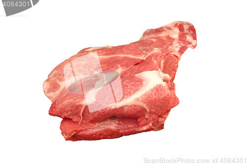 Image of beef steak in white background