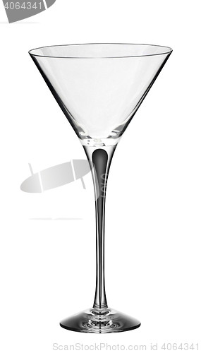 Image of Empty martini glass isolated on the white